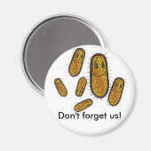 平均細菌の漫画キャラクター マグネット (正面/裏面)