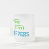 平均通りチョッパMUG（すりガラス） フロストグラスマグカップ (正面左)