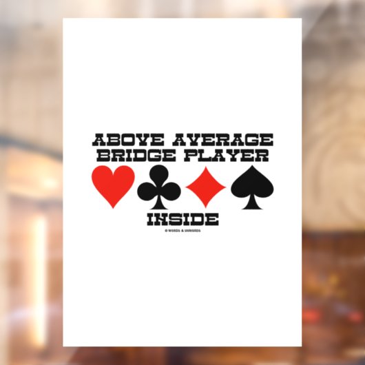 平均4枚のカードスーツの中のブリッジプレーヤーを上回る ウィンドウサイン (シート2)