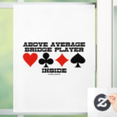 平均4枚のカードスーツの中のブリッジプレーヤーを上回る ウィンドウサイン (ホーム)