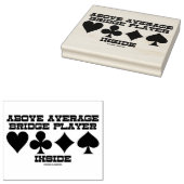 平均4枚のカードスーツの中のブリッジプレーヤーを上回る ラバースタンプ (押印)