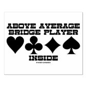 平均4枚のカードスーツの中のブリッジプレーヤーを上回る ラバースタンプ (インプリント)
