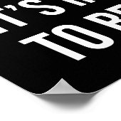 平均、ハッスル、ジムになることは不可能やる気を起こさせる ポスター (角)