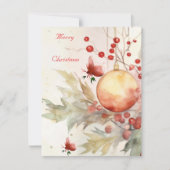 平坦なホリデーカード シーズンカード (正面)