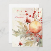 平坦なホリデーカード シーズンカード (正面/裏面)