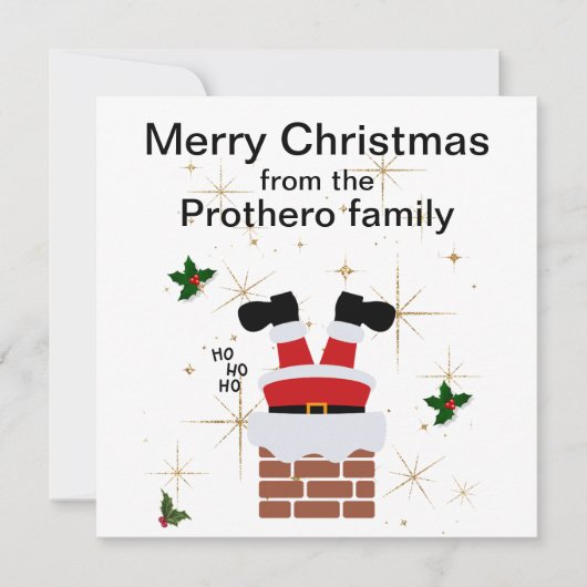 平坦なホリデーカード シーズンカード (正面)