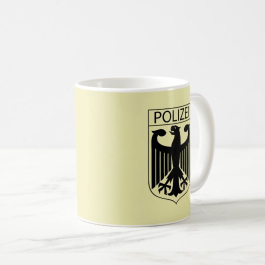平城さん-ドイツ警察の象徴的贈り物 コーヒーマグカップ (正面右)