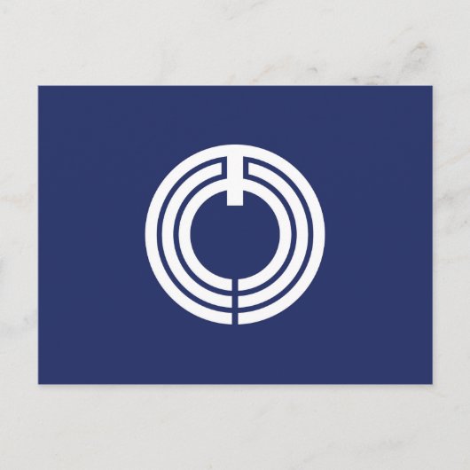 平塚市旗神奈川県日本国旗シンブ ポストカード (正面)