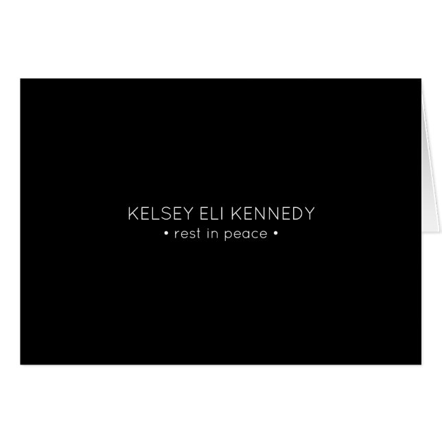 平安の葬式カードで休む (正面横)