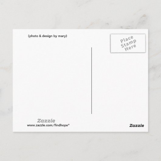 平安を保つ ポストカード (裏面)