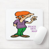 「平安を出せ、男」ヒッピー マウスパッド (マウス)