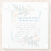 平安を祈る ガラスコースター (裏面)