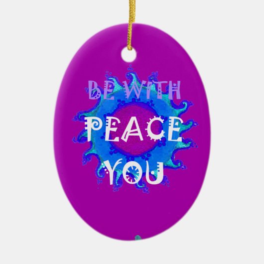 平安を祈る セラミックオーナメント (正面)