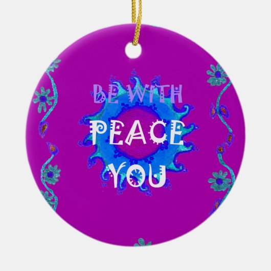 平安を祈る セラミックオーナメント (正面)