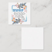 平安を祈る ノートカード (正面/裏面)