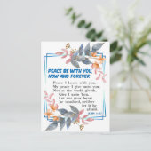 平安を祈る ポストカード (スタンド正面)