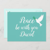 平安を祈パーソナライズされたる ポストカード (正面/裏面)