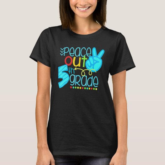 平安アウト5学年の終わり先生st tシャツ (正面)