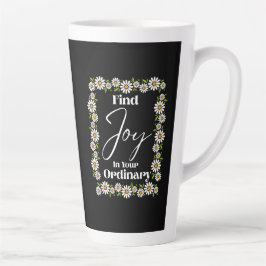 平常の喜びを見いだす カフェラテマグ