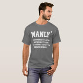 平方される男らしい-棄却物の受動性 Tシャツ (正面フル)