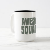 平方される素晴らしい ツートーンマグカップ (正面左)
