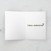 平方される陽気なお母さん母の日 カード (内部)