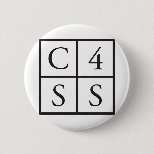 平方されるC4SS 缶バッジ