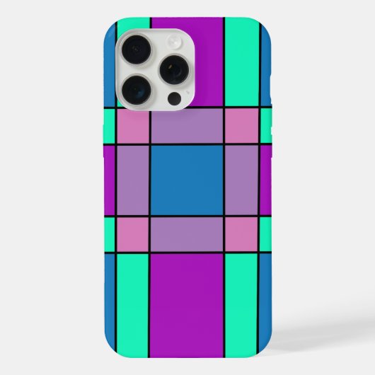 平方カラフル値 iPhoneケース (裏面)