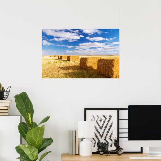 平方ヘイ俵 ポスター (ホームオフィス)