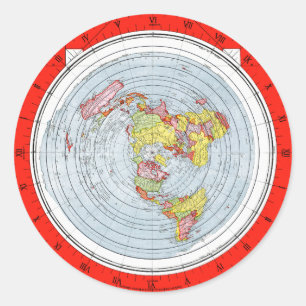 平方地平地地図 ラウンドシール