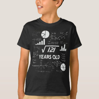 平方根121 = 11歳 – 誕生日 Tシャツ