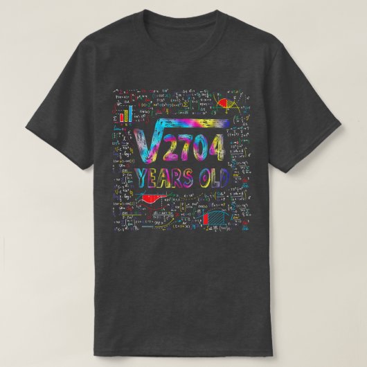 平方根2704 52誕生日52歳Bda Tシャツ (デザイン正面)