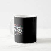 平方根4489 おもしろ 67 ミーム 数学教師 6 7 チョーカー コーヒーマグカップ (正面左)