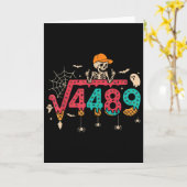 平方根4489 数学教師 面白い67 ミーム ハロー カード (黄色い花)