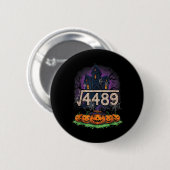 平方根4489 楽しいハロウィンMeme 67 数学ティー 缶バッジ (正面&裏面)