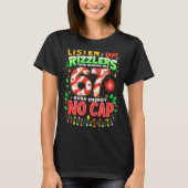 平方根4489 67 クリスマスのユーモア 67 メッセージ Tシャツ (正面)