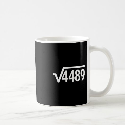 平方根 4489 おもしろ数学教師シックスセブン 67 M コーヒーマグカップ (右)