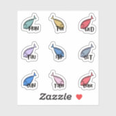 平日の魚たち シール (シート)