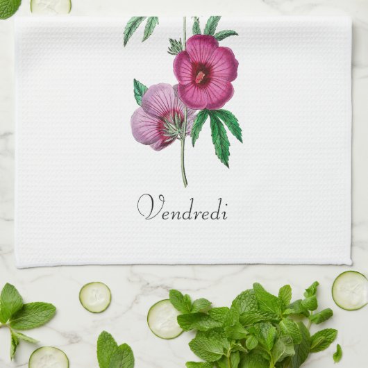 *平日FR2.5VEN (Vendredi) - キッチンタオル (折り畳み)