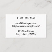 平易でクリーンなパラリーガルの名刺 名刺 (裏面)