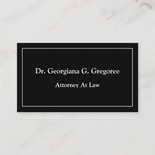 平易でダッパー型の名刺 名刺 (正面)