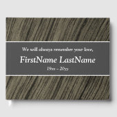 平易で立派なウェイクサービスのゲストブック ゲストブック (正面)