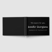 平易な哀悼パーソナライズされたの祈り書 ゲストブック (全面)