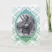 平時の追悼の発表で休む 案内状 (正面)