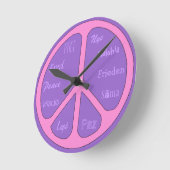 平時 ラウンド壁時計 (傾斜)