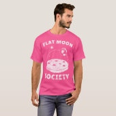 平月着陸協会プラネットグローブ皮肉おもしろい Tシャツ (正面フル)
