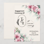 平板な誘い 招待状 (正面/裏面)