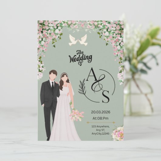 平板な誘い 招待状 (スタンド正面)