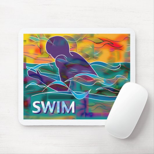 平泳ぎ マウスパッド (マウス)