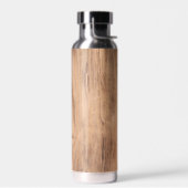 平滑な木目の結び目を持つ軽い木板 ウォーターボトル (左面)